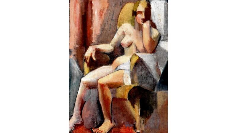 Seated Female Nude by Mainie Jellett. photographs: ulster museum, patrick and antoinette murphy, artists' estates