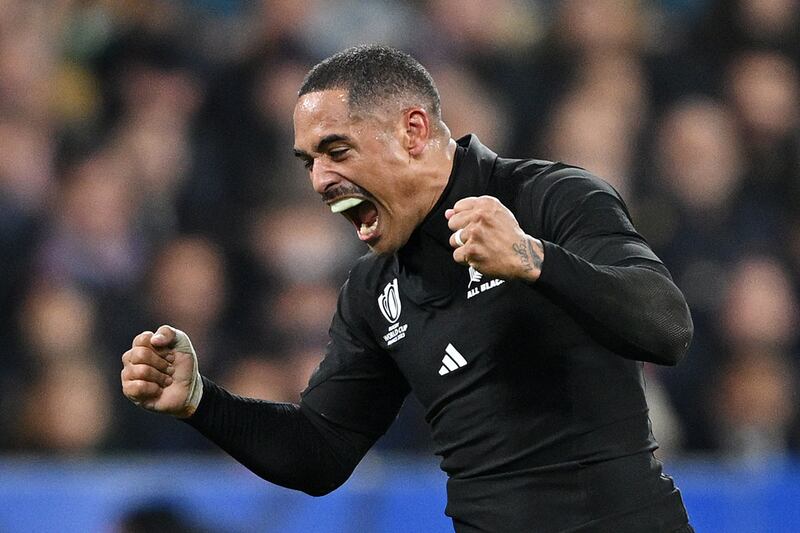 Aaron Smith played his last game for the All Blacks during Saturday's Rugby World Cup final defeat to South Africa. Photograph: Hannah Peters/Getty Images