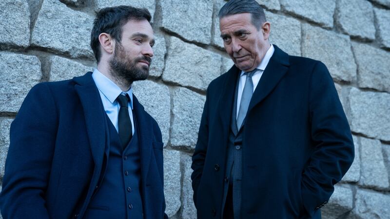 Charlie Cox and Ciarán Hinds in Dublin gangster drama, Kin. Photograph: RTÉ