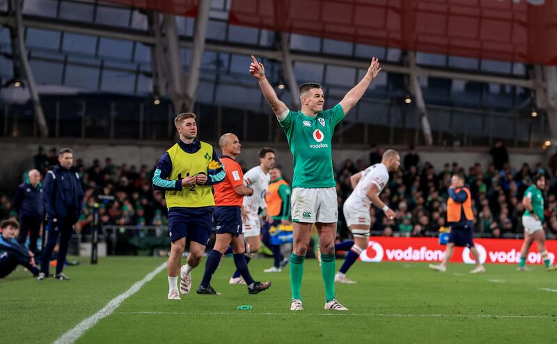 Ireland’s Johnny Sexton. Photograph: Dan Sheridan/Inpho