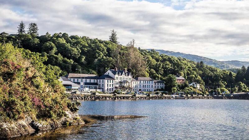 The Eccles Hotel in Glengarriff, Co Cork: the design team has refurbished 36 rooms and will reduce the overall number from 66 to 58, allowing for more suites