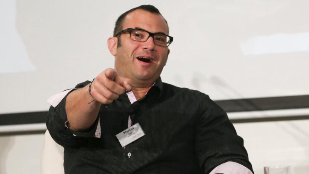 Former Zynga executive Marcus Segal addresses the Smart People Smart Economy conference at the US Embassy. Photograph: Sam Boal/Photocall Ireland