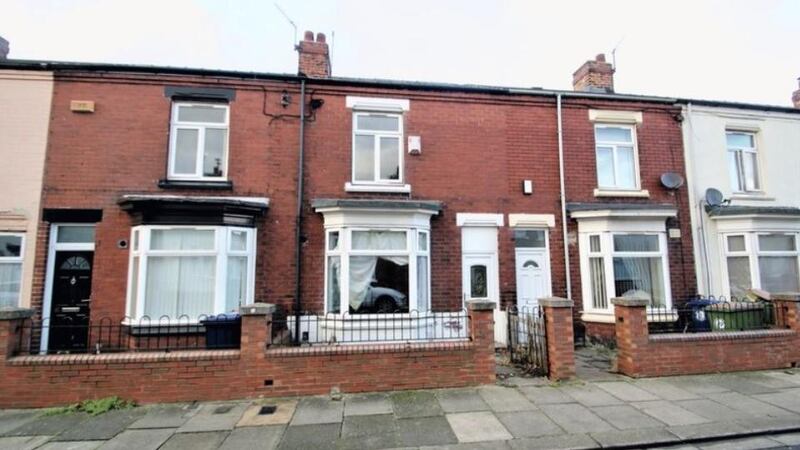 This terraced house is in Middlesbrough, in northeast England