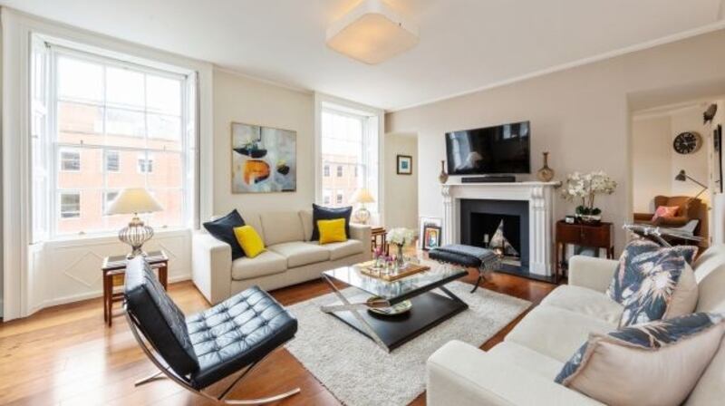 Living room, Apt 8, 18-21 Lower Mount Street, Dublin 2