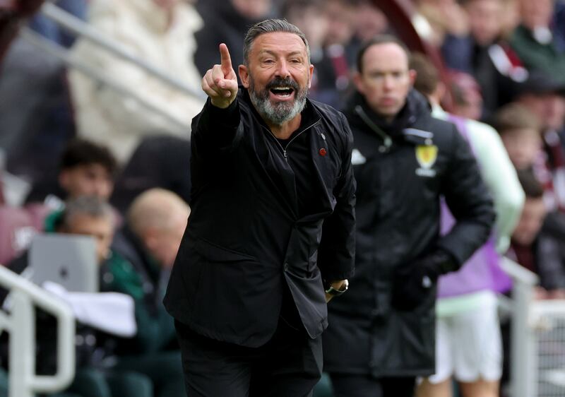 Hearts manager Derek McInnes. Photograph: Steve Welsh/PA Wire