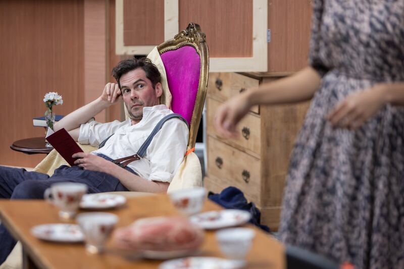 Marty Rea in rehearsals for Plough and the Stars. Photograph: Ste Murray