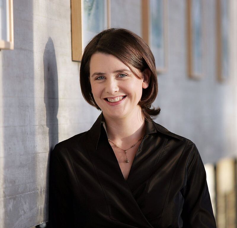 Keelin Shanley pictured earlier in her career. The  award-winning reporter for Prime Time said she had ‘an accidental falling into journalism’.