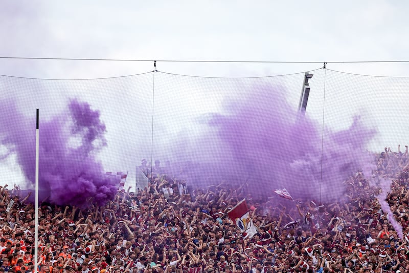 Galway fans before the All-Ireland football final where rivals Armagh carried the day. Photograph: Laszlo Geczo/Inpho