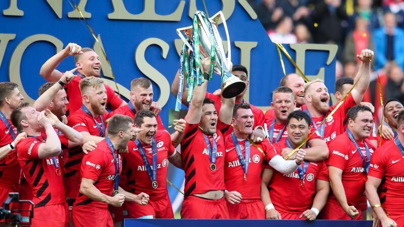 Saracens are defending European champions. Photograph: Andrew Fosker/Inpho