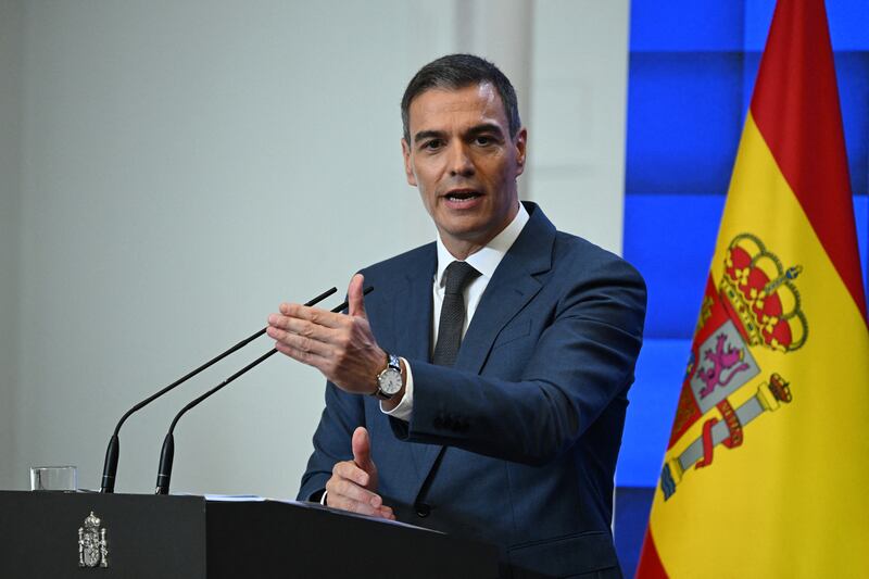 Spanish prime minister Pedro Sánchez: This is not the first time that tax-gathering powers have been conceded to Catalan nationalists in exchange for parliamentary support. Photograph: Javier Soriano/AFP 
