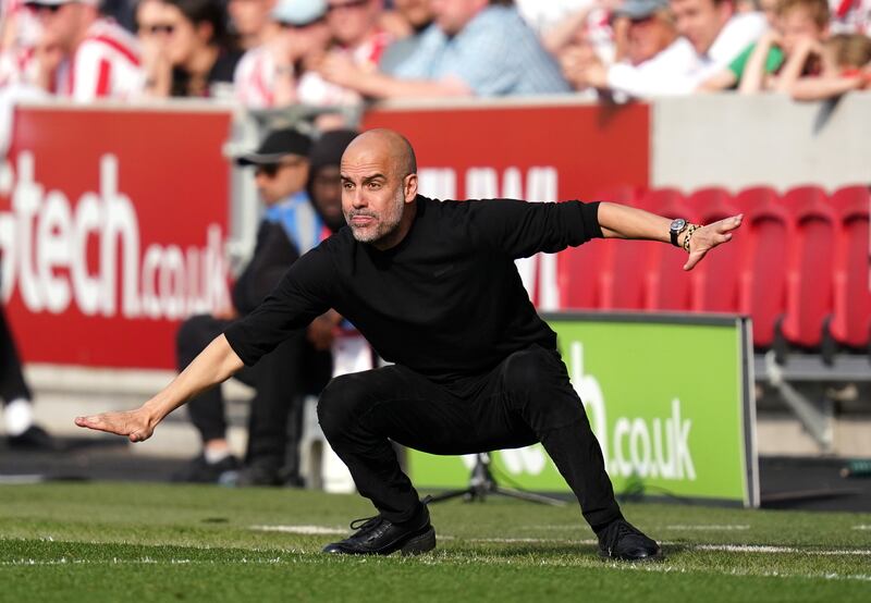 Manchester City manager Pep Guardiola has led his team to a fifth Premier League title. Photograph: PA