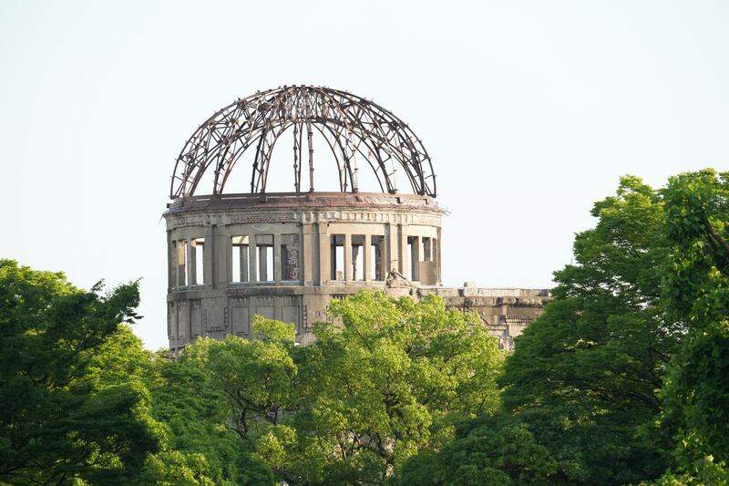 The Atomic Bomb Dome in Hiroshima. Photograph: Etsuo Hara/Getty