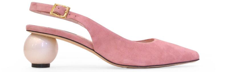 Mother-of-pearl cut-out slingbacks €289, Atrium Dublin
