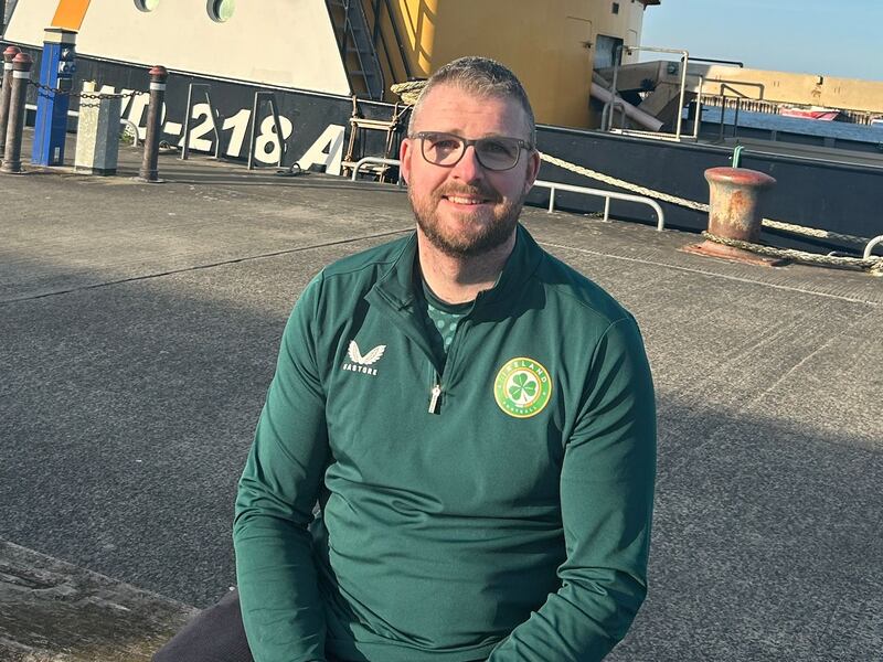 Alex Robinson at the quays in Wexford
