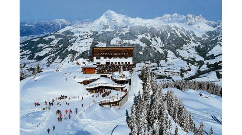 Loyal: Kitzbühel's fans include Irish skiers who discovered the resort in the 1960s and 1970s