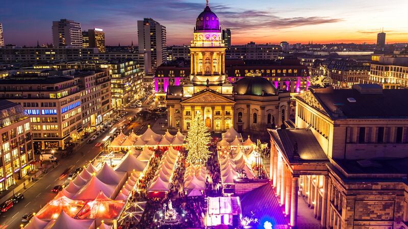 Visit the Christmas markets in Berlin, and take in the  Gendarmenmarkt, one of the most popular