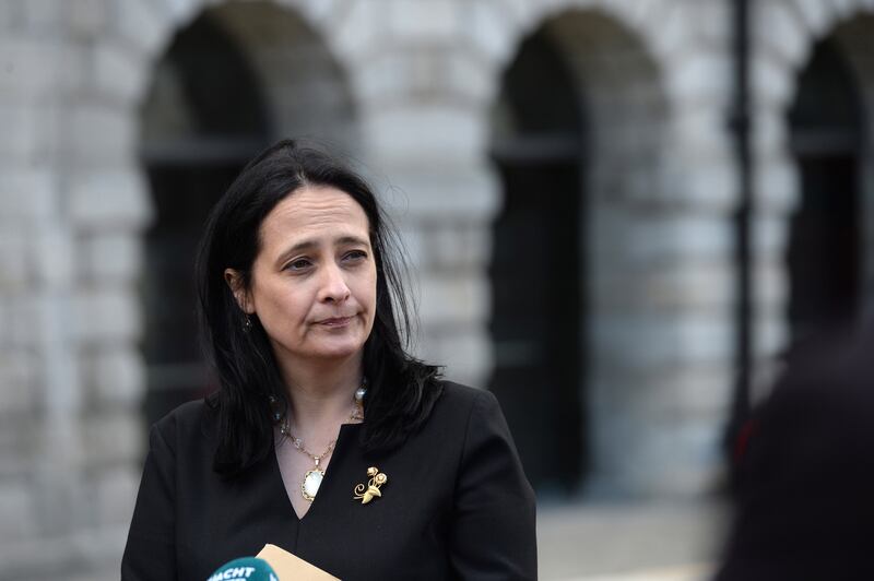 Minister for Culture and Arts Catherine Martin told entertainment industry stakeholders that she tried to get the Cabinet Covid-19 subcommittee to agree to dates for reopening but it was not approved. Photograph: Dara Mac Dónaill