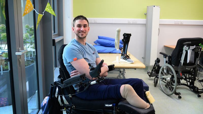 Michael Keogh from Mallow, Co Cork a patient at the National Rehabilitation Hospital in Dun Laoghaire, Co Dublin. Photograph: Bryan O Brien/The Irish Times