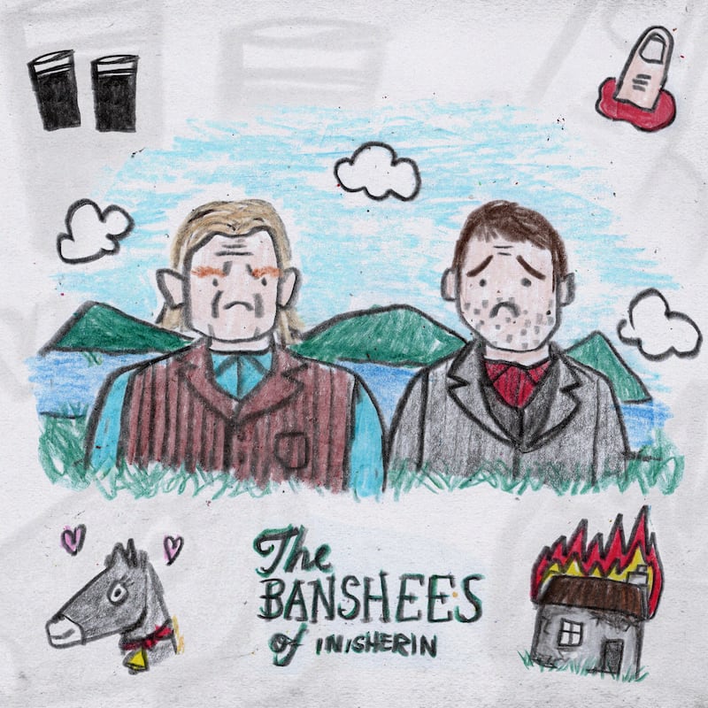 Aaron Fahy's fan art for The Banshees of Inisherin film 