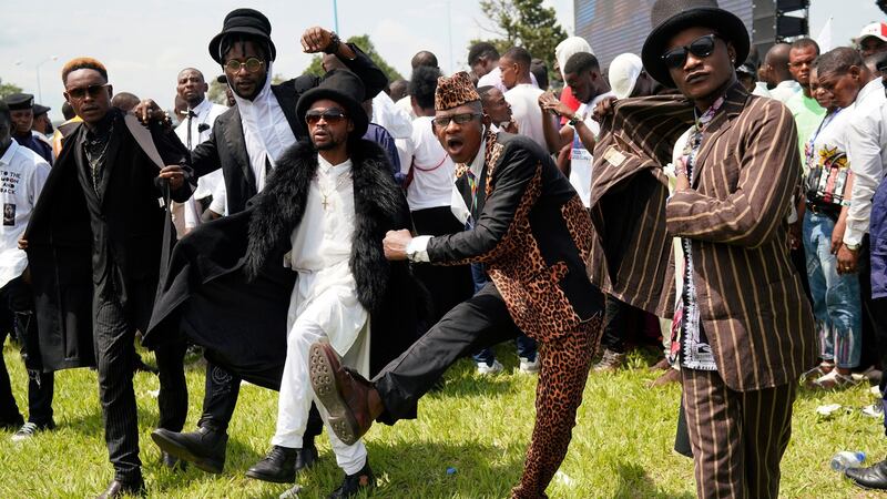 Supporters Felix Tshisekedi gather at the Palais de la Nation in Kinshasha for his inauguration as preside of the  Democratic Republic of the Congo on January 24th. Photograph: Jerome Delay/AP