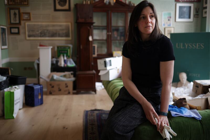 CEO Sarah Clancy at the Little Museum of Dublin during renovations. Photograph: Chris Maddaloni/The Irish Times