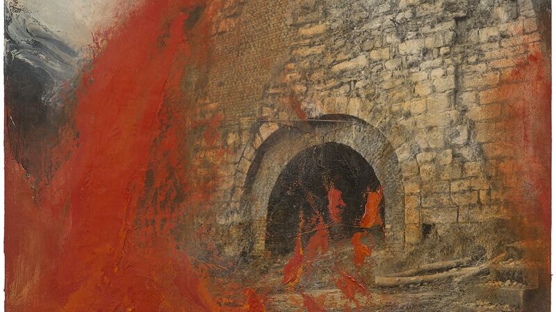 Shaen’s Furnace: Feeding the Fire (2016) by Hughie O’Donoghue.