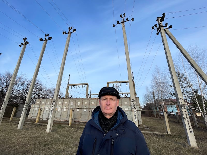 Andriy Semenov, head of a district electricity network energy firm Kharkivoblenergo in Kharkiv region, eastern Ukraine. Photograph: Daniel McLaughlin