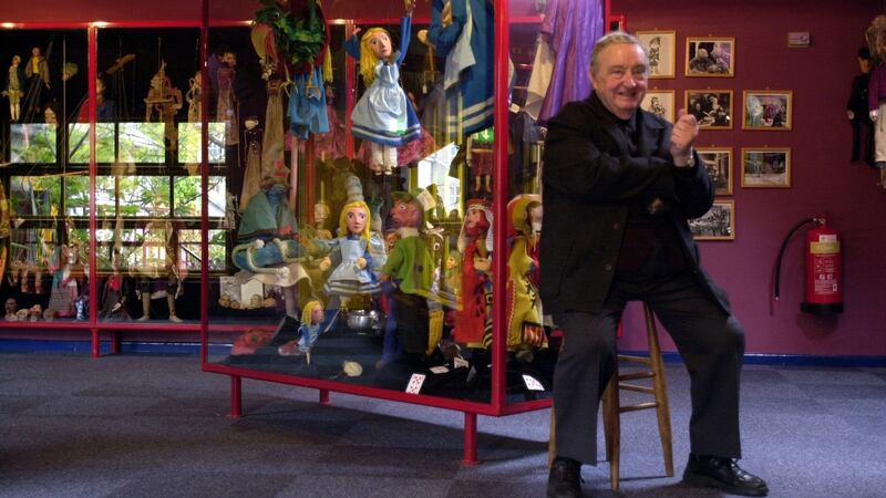 Eugene Lambert who played O’Brien in the RTÉ children’s television series ‘Wanderly Wagon’ at the Lambert Puppet Theatre in Monkstown, Dublin. The building housing the theatre is to be sold.