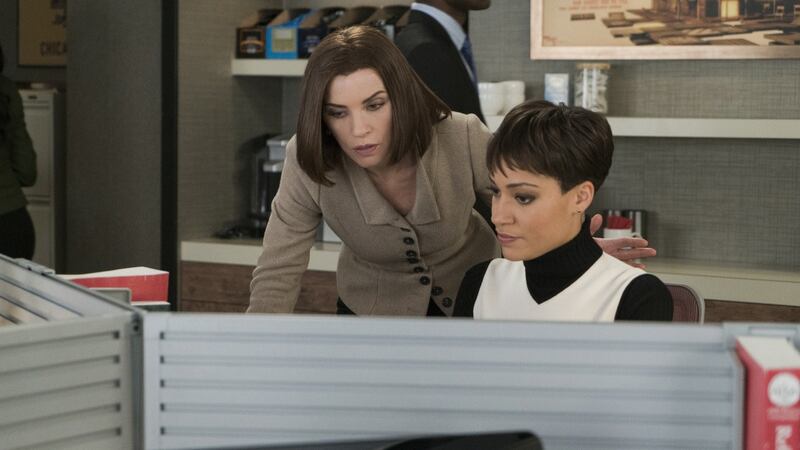 The Good Wife starring Julianna Margulies as Alicia Florrick and Cush Jumbo as Lucca Quinn. Photograph: Michael Parmelee/CBS/Getty