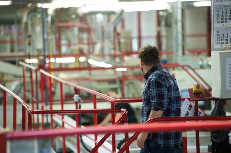 Fast furniture: inside a Billy bookcase factory. Photograph: Per Mikaelsson/Ikea