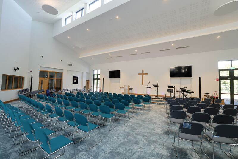 The  main prayer space in the new Maynooth Community Church. Photograph: Alan Betson


