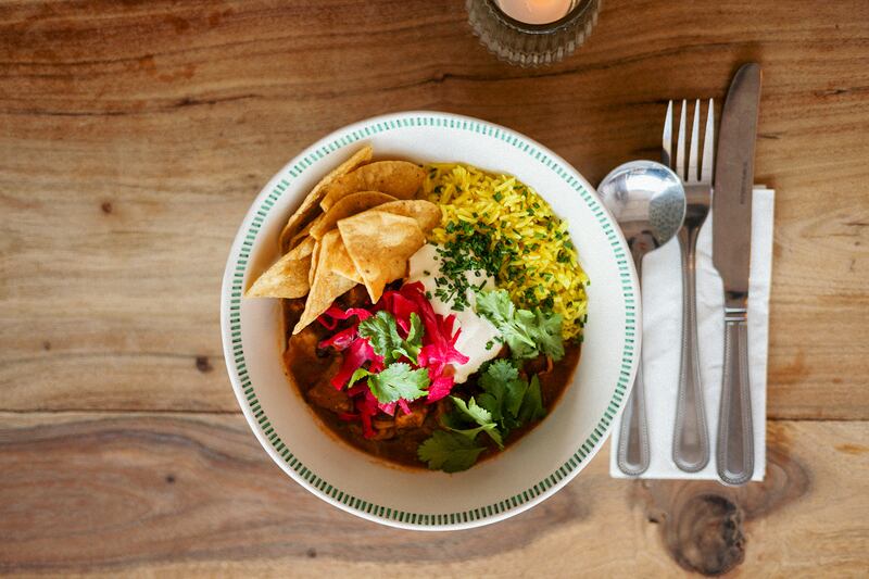 Mexican pork and black bean stew  at Nóinín. Photograph: David McClelland