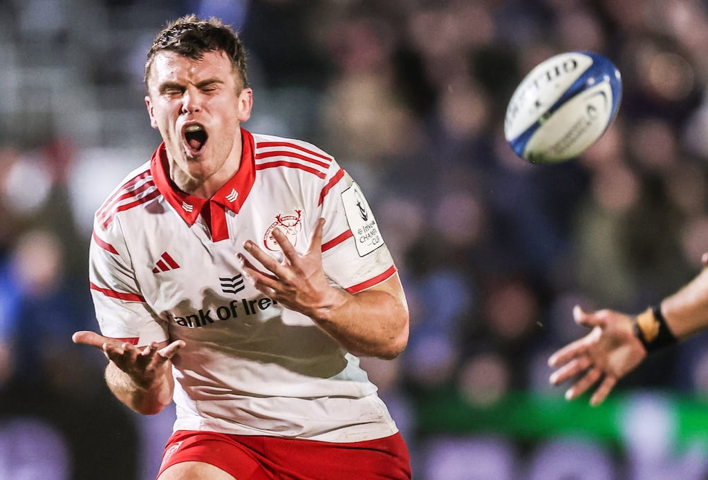 Munster's Tom Farrell reacts after a missed opportunity against Bath last weekend. Photograph: Tom Maher/Inpho