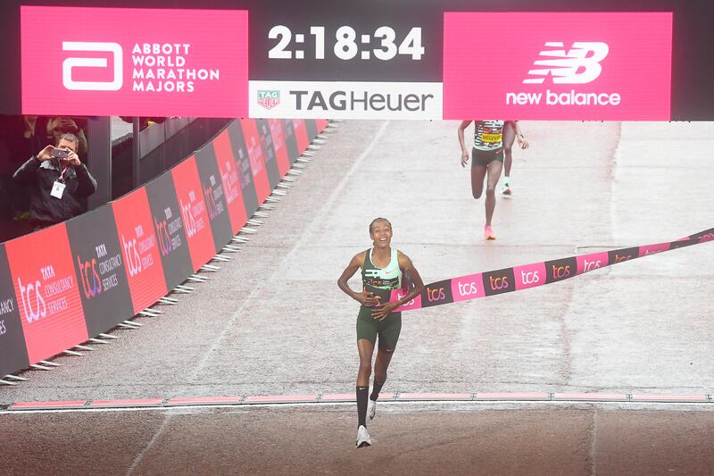 Despite setbacks, Sifan Hassan's transferred her speed from the track to the road to win the London Marathon. Photograph: Alex Davidson/Getty Images