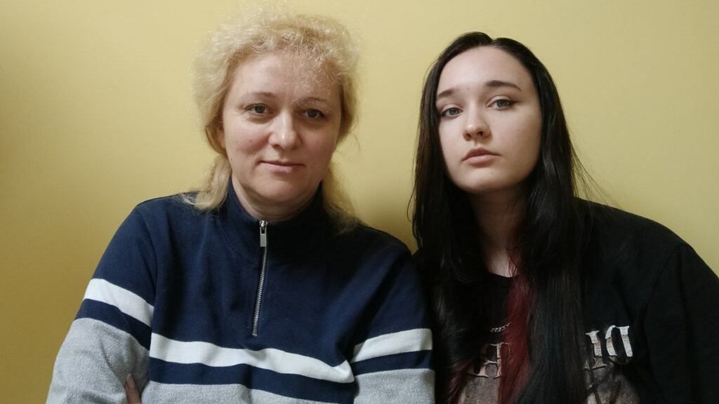 Viktoriia Shaniuk and her mother, Larysa Samosonok.