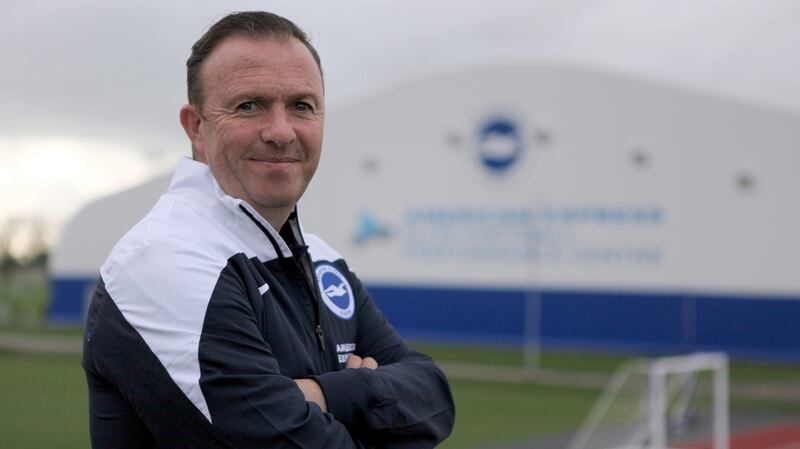 John Morling at Brighton’s Elite Football Performance Centre. Photograph: Paul Hazlewood/BHA