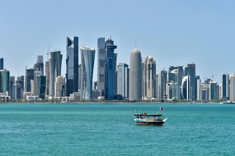 Doha, in Qatar, is a major air transit hub. Photograph: Alamy/ AP
