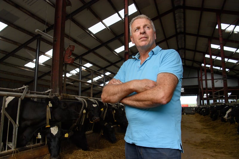 John Murphy, chairman of the IFA environment committee, pictured on his dairy farm in Dripsey, Co Cork. Photograph: Daragh McSweeney/Provision