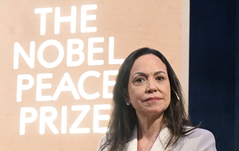 The choice of Machado for the peace prize sparked controversy in Norway. Photograph: Rune Hellestad/Getty Images