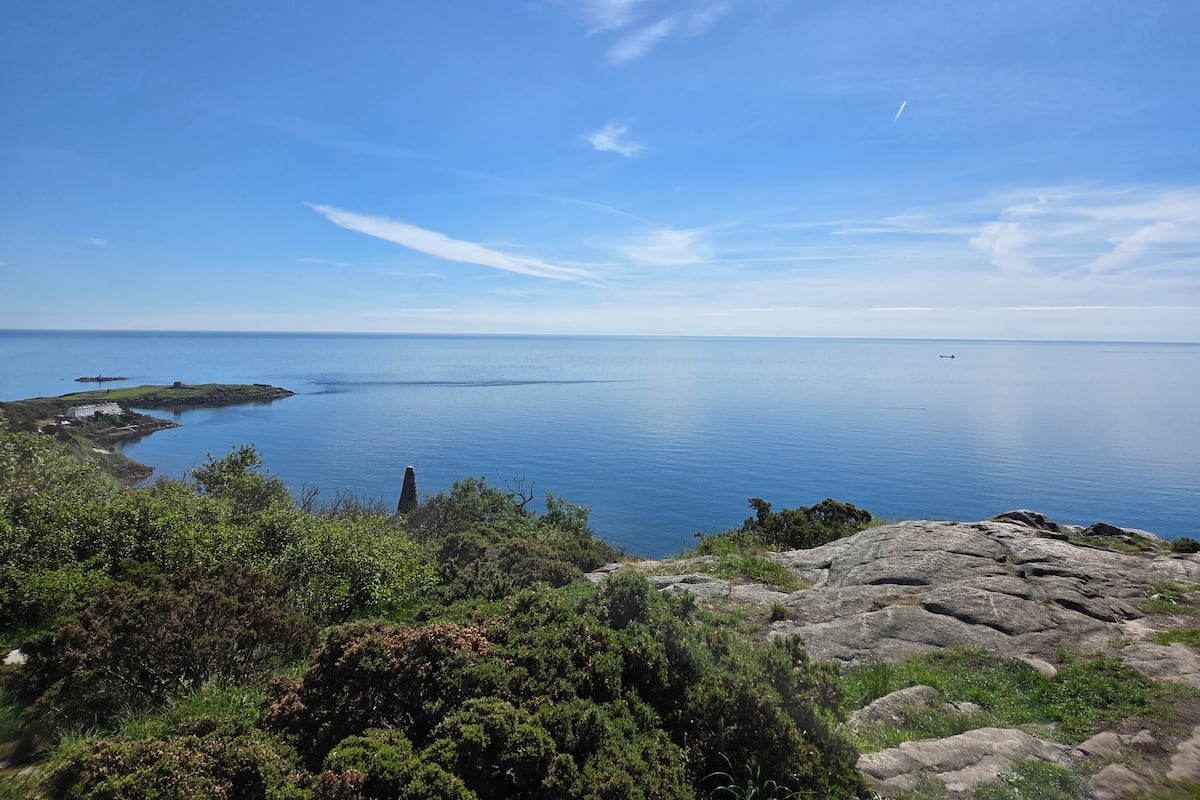 I saw Wales from Killiney Hill on a summer solstice Sunday morning