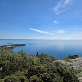 I saw Wales from Killiney Hill on a summer solstice Sunday morning