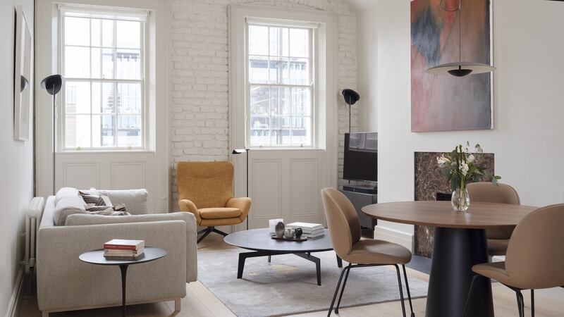Top-floor apartment at 51 Dawson Street. Photograph: Donal Murphy