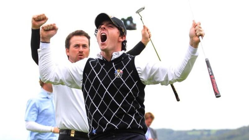Rory McIlroy during the 2010 Ryder Cup at Celtic Manor. Photograph: Jamie Squire/Getty Images