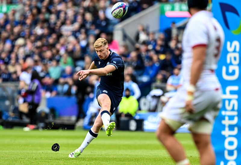 Ben Healy will be on kicking duty for Scotland against Romania, Photograph: Craig Watson/Inpho 