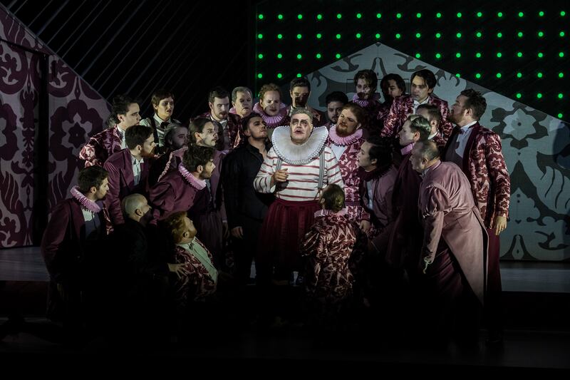 Rigoletto: Michael Chioldi in Irish National Opera’s production. Photograph: Patrick Redmond