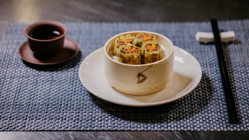 Shrimp dumplings from Shiok Meats. Photograph courtesy of Shiok Meats
