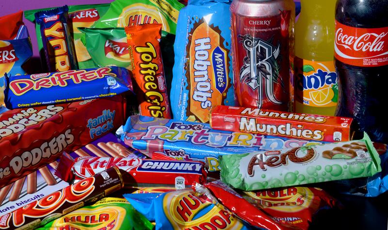 Biscuits, sweets, cans of pop and other UPFs may increase a person's risk of heart disease and stroke. Photograph: Anthony Devlin/PA