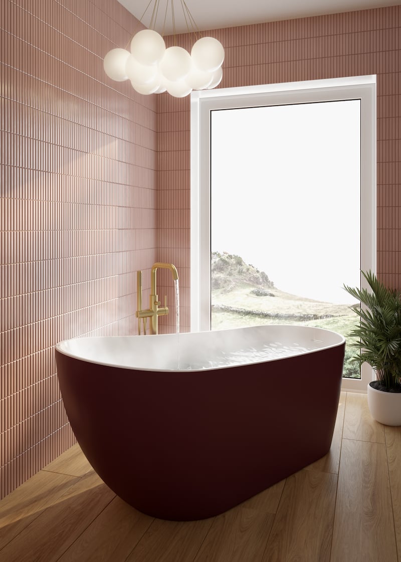 A free-standing bath from Sonas brings some drama to a room. (RRP €2,595)