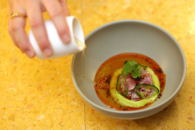 Tuna ceviche. Photograph: Alan Betson