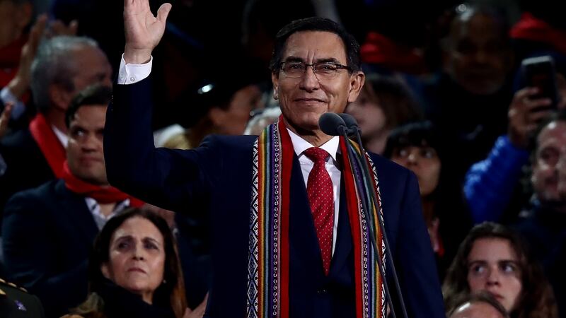 President of Peru Martin Vizcarra officialy inaugurates the Lima 2019 Pan American Games at Estadio Nacional in July. Photograph: Ezra Shaw/Getty Images
